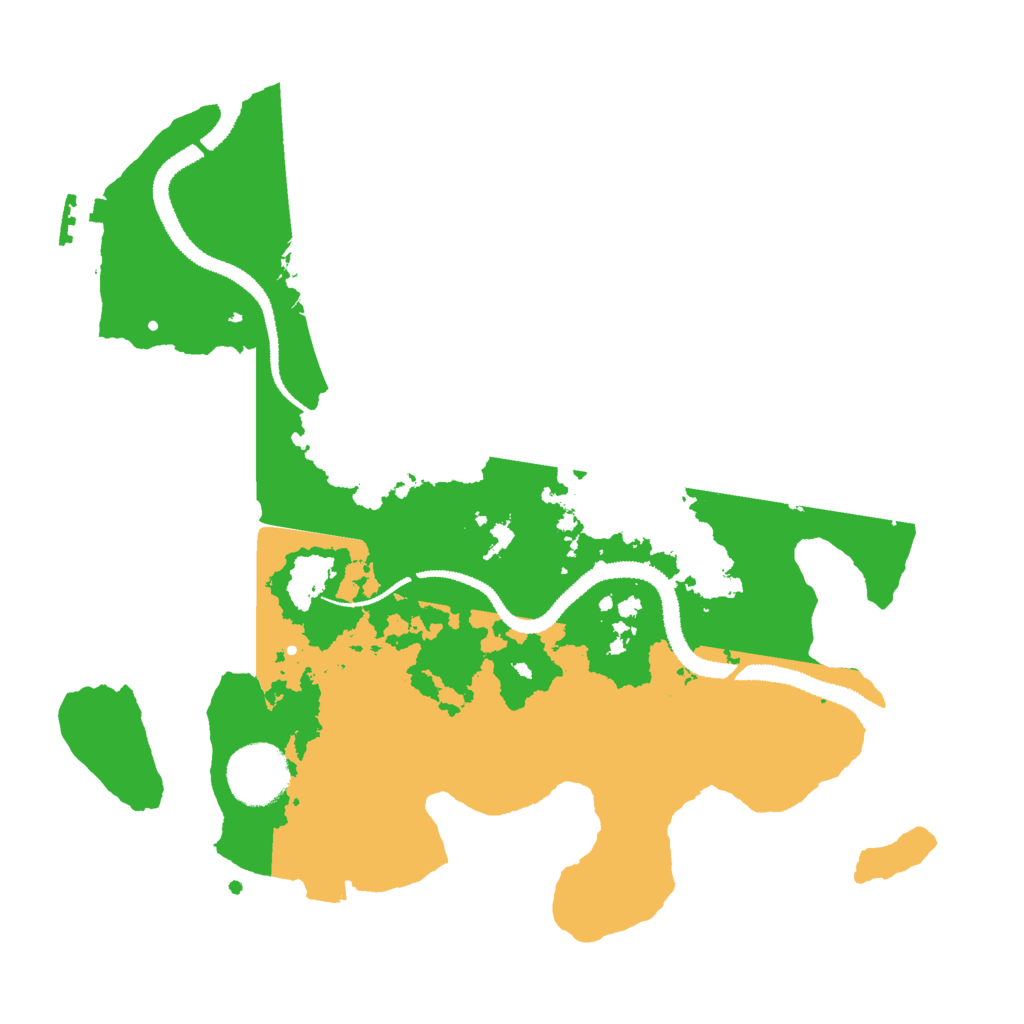 Biome Rust Map: Procedural Map, Size: 3000, Seed: 437308263