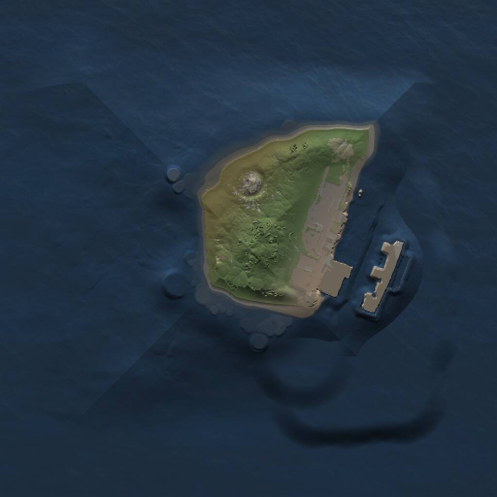 Rust Map: Procedural Map, Size: 1000, Seed: 2126682637, 2 Monuments