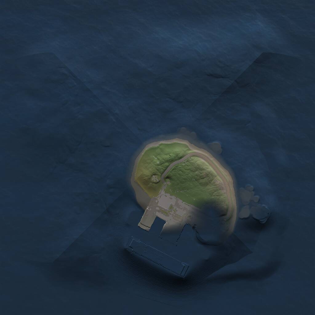 Rust Map: Procedural Map, Size: 1000, Seed: 1377007083, 2 Monuments