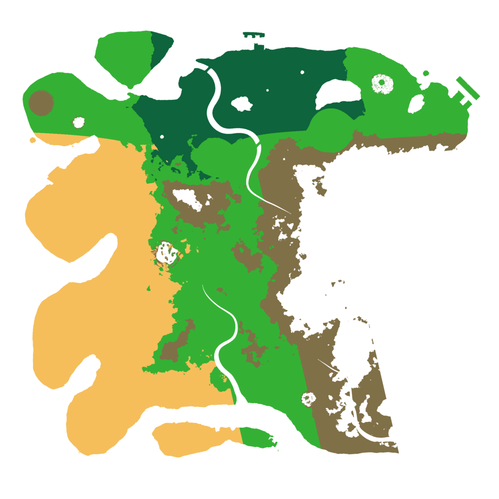 Biome Rust Map: Procedural Map, Size: 3500, Seed: 6789234