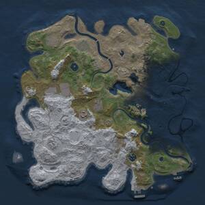 Thumbnail Rust Map: Procedural Map, Size: 4000, Seed: 905403814, 15 Monuments