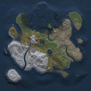 Thumbnail Rust Map: Procedural Map, Size: 2800, Seed: 2354876, 9 Monuments