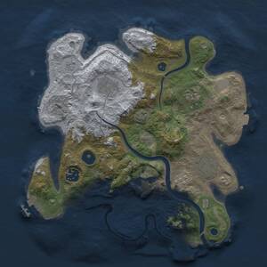 Thumbnail Rust Map: Procedural Map, Size: 3000, Seed: 1488725651, 12 Monuments