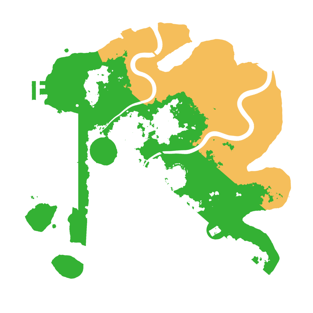 Biome Rust Map: Procedural Map, Size: 3100, Seed: 831001014
