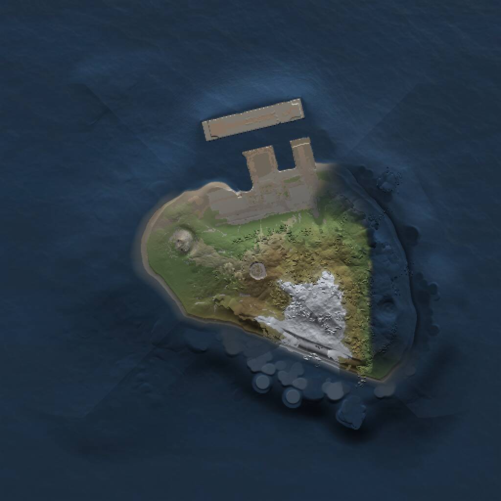 Rust Map: Procedural Map, Size: 1000, Seed: 89880829, 2 Monuments