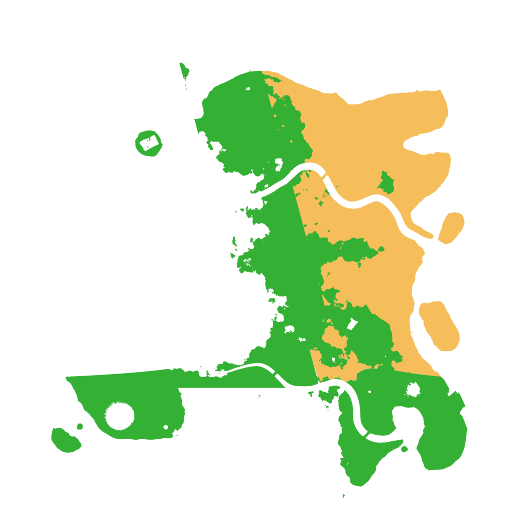 Biome Rust Map: Procedural Map, Size: 3300, Seed: 1033921113