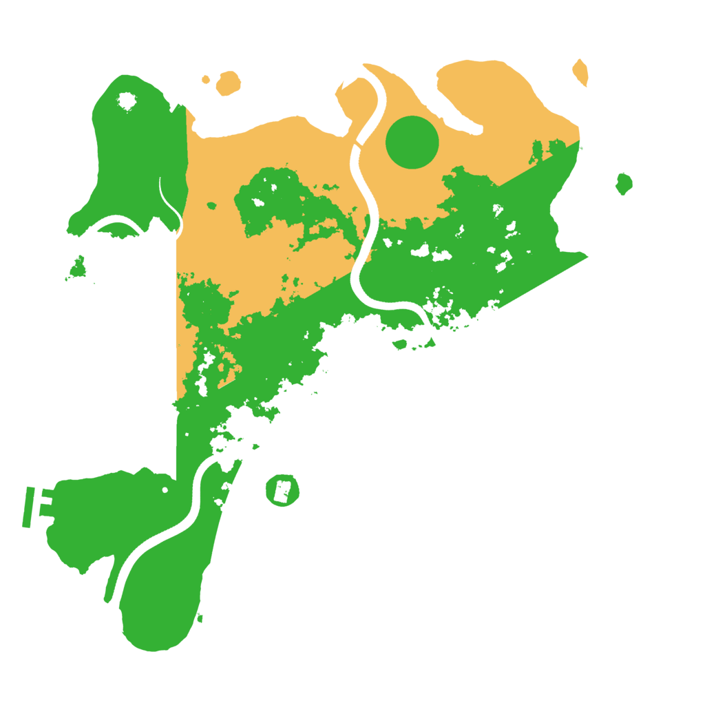 Biome Rust Map: Procedural Map, Size: 3500, Seed: 310687792