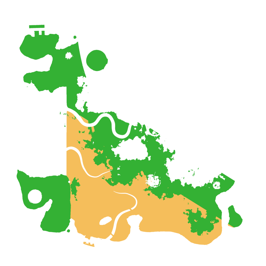 Biome Rust Map: Procedural Map, Size: 3500, Seed: 459046648