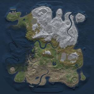 Thumbnail Rust Map: Procedural Map, Size: 3500, Seed: 459046648, 13 Monuments