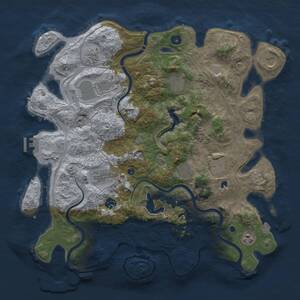 Thumbnail Rust Map: Procedural Map, Size: 4250, Seed: 534434, 16 Monuments
