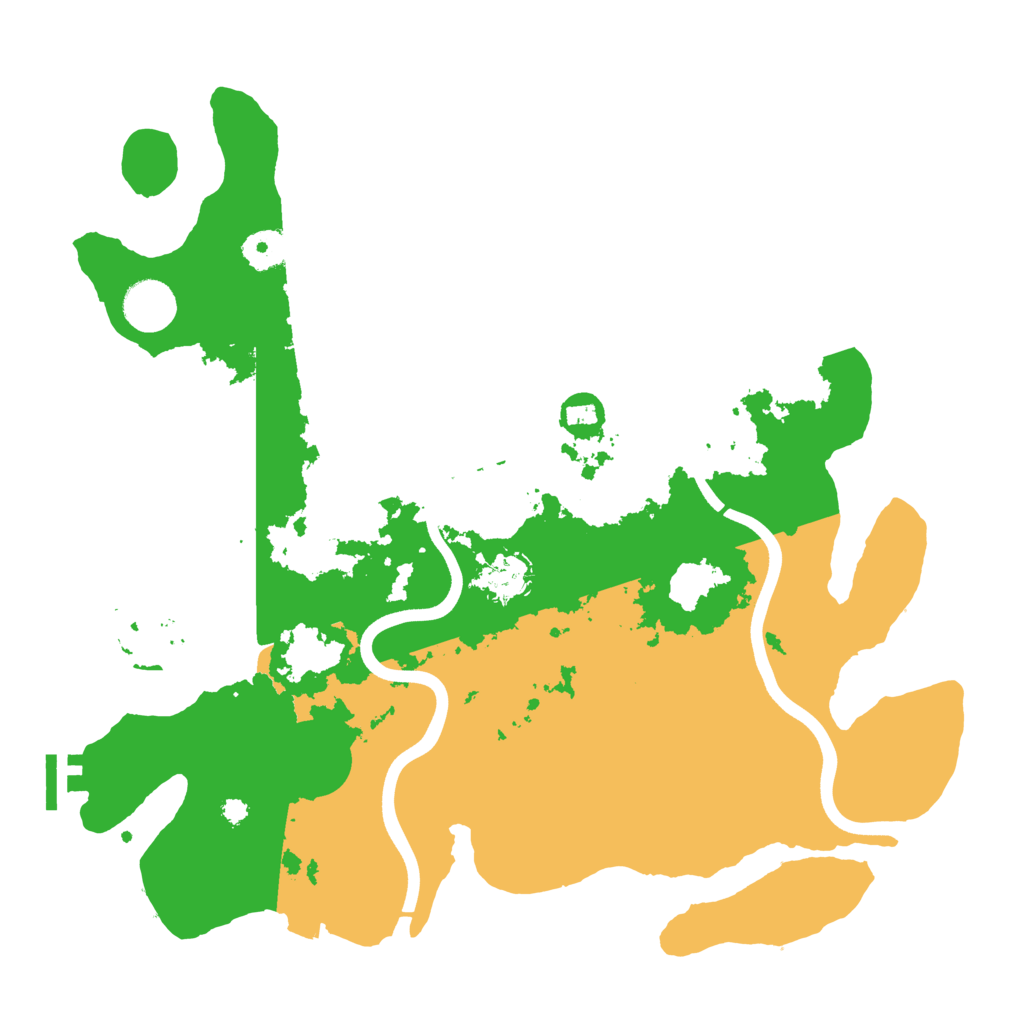 Biome Rust Map: Procedural Map, Size: 3700, Seed: 867840661