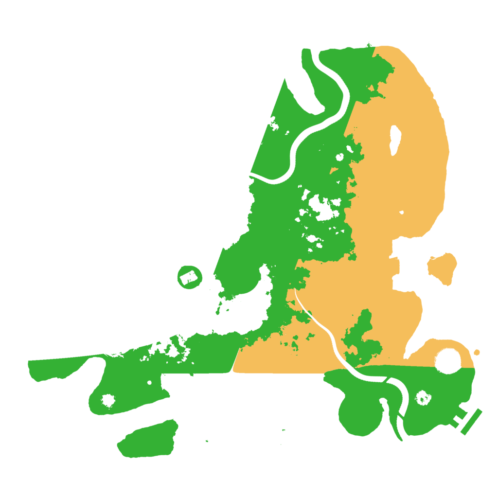 Biome Rust Map: Procedural Map, Size: 3400, Seed: 183895009