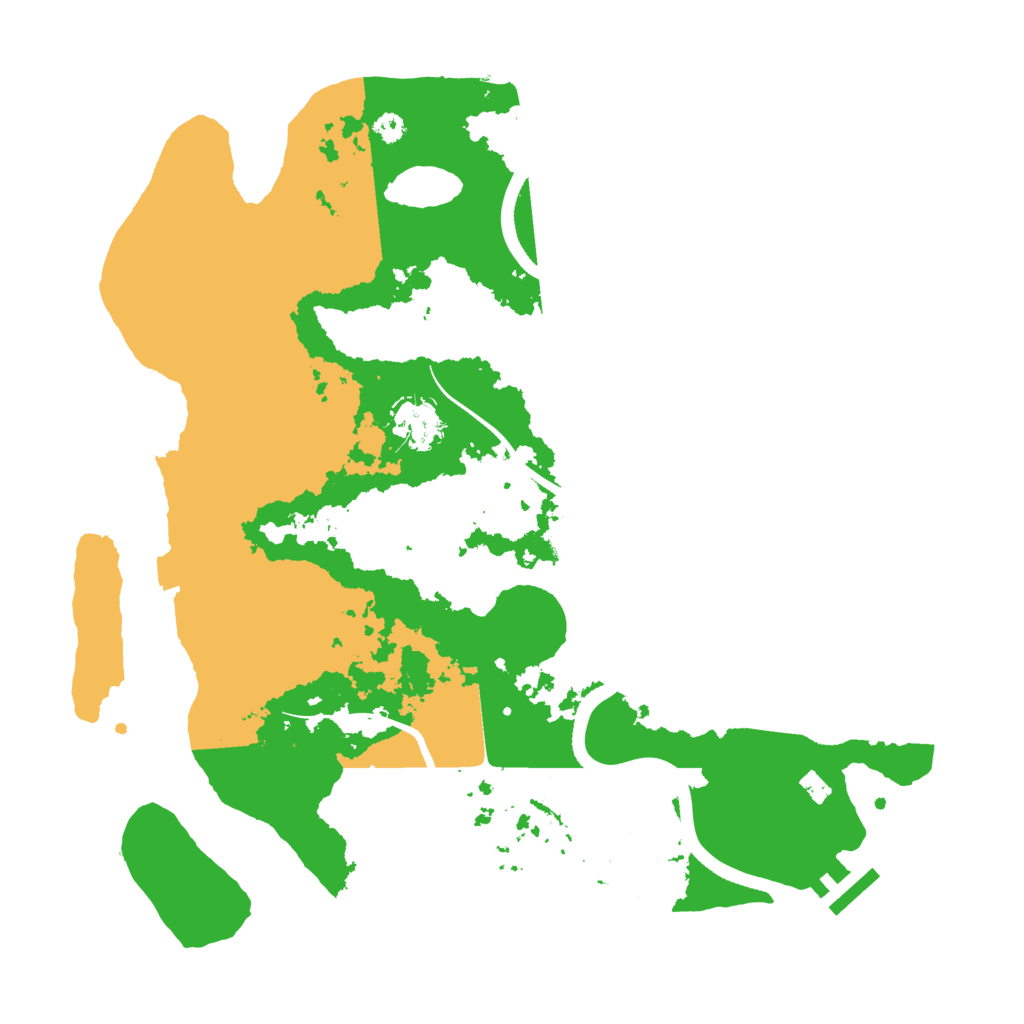 Biome Rust Map: Procedural Map, Size: 3500, Seed: 879012