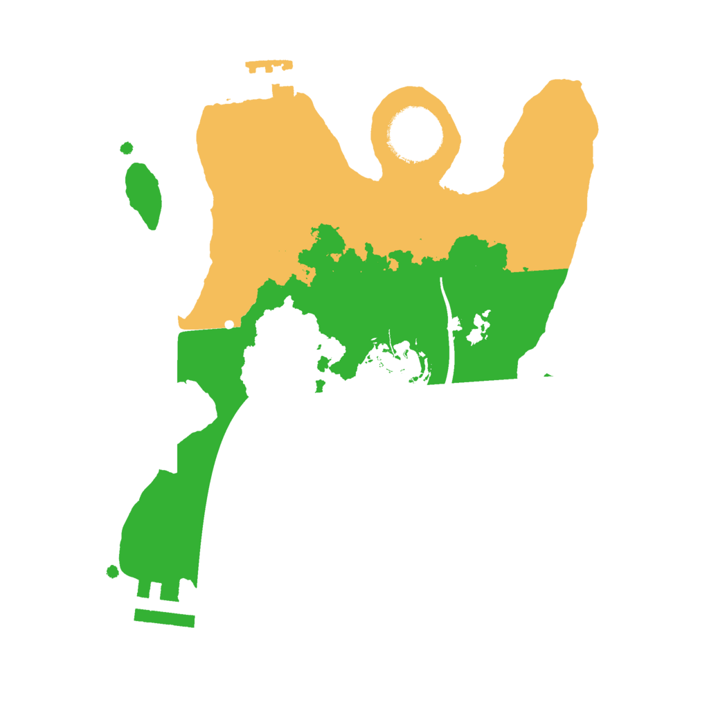 Biome Rust Map: Procedural Map, Size: 2300, Seed: 75756637