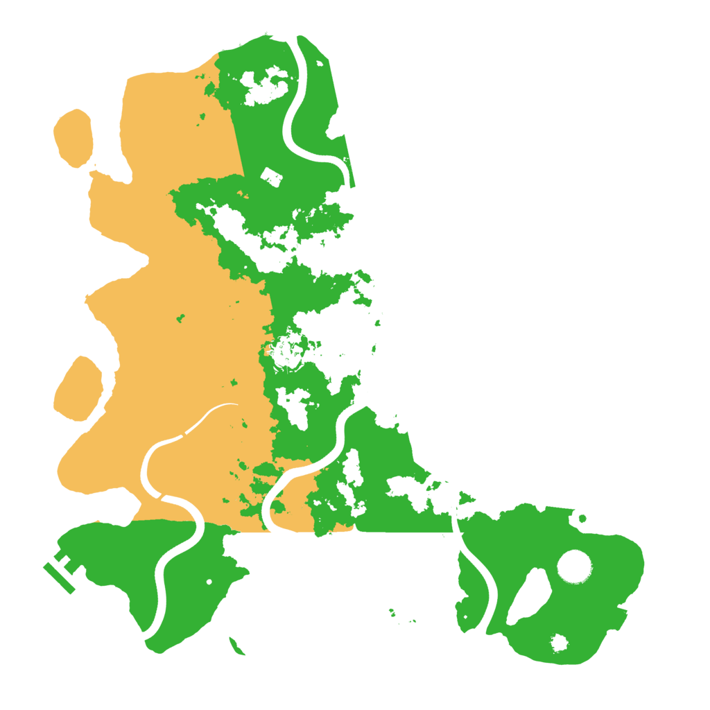 Biome Rust Map: Procedural Map, Size: 3700, Seed: 1136775167
