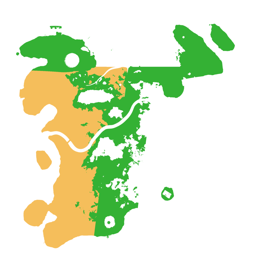 Biome Rust Map: Procedural Map, Size: 3500, Seed: 437080