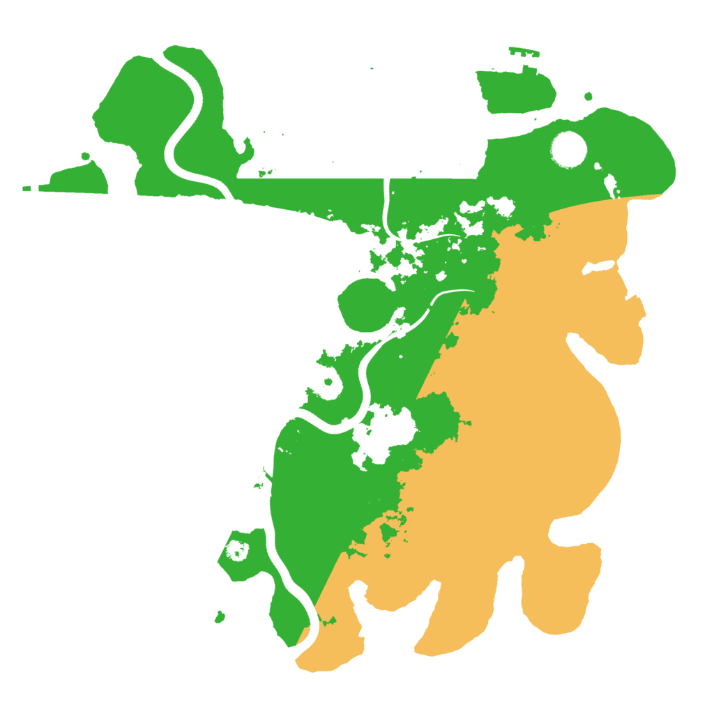 Biome Rust Map: Procedural Map, Size: 3500, Seed: 565540096