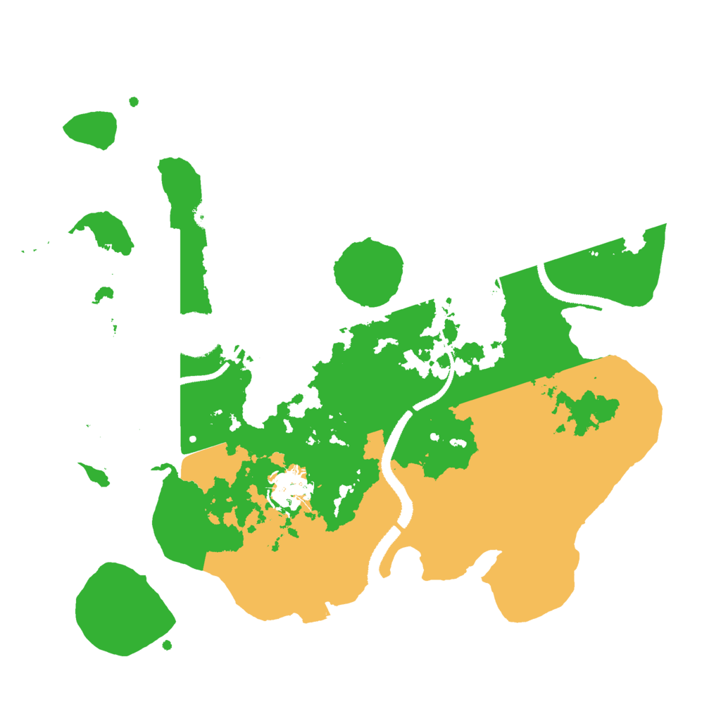 Biome Rust Map: Procedural Map, Size: 3000, Seed: 2025102915