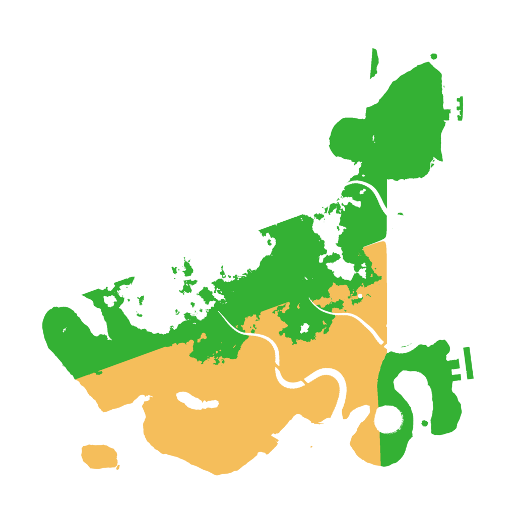 Biome Rust Map: Procedural Map, Size: 3250, Seed: 79345960