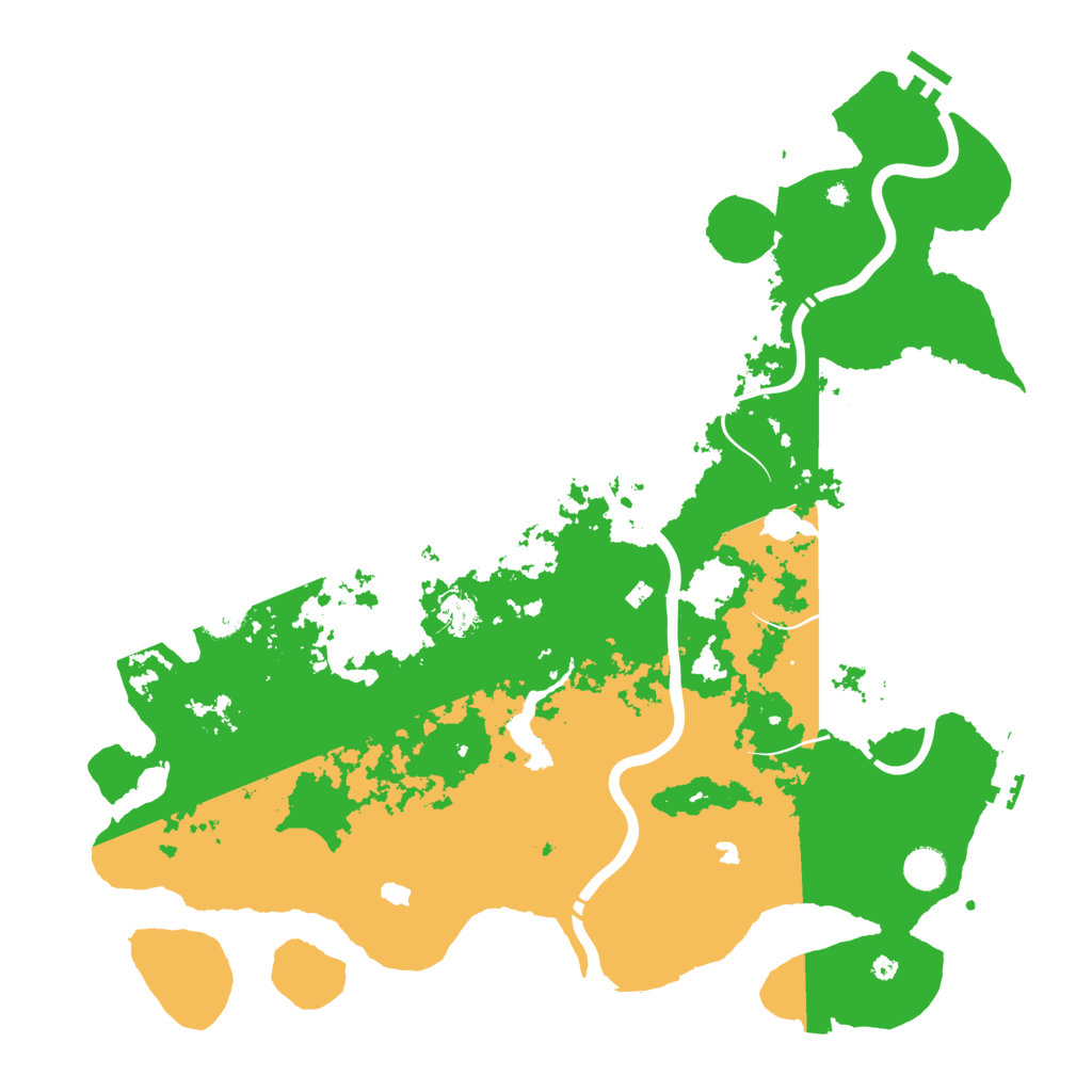 Biome Rust Map: Procedural Map, Size: 4500, Seed: 962128760