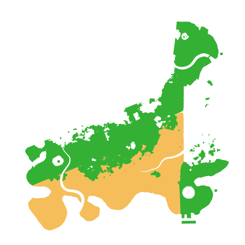 Biome Rust Map: Procedural Map, Size: 3500, Seed: 962128760