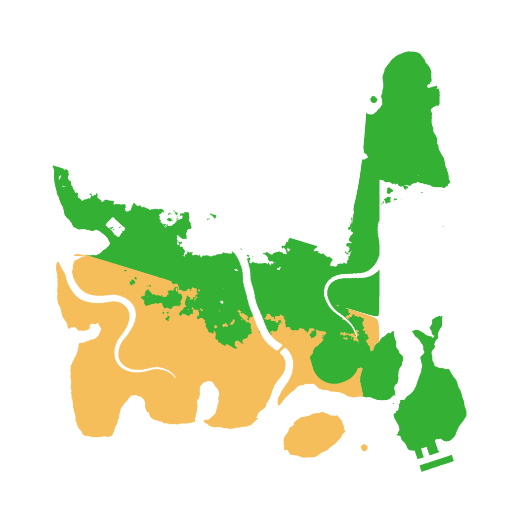 Biome Rust Map: Procedural Map, Size: 3000, Seed: 416051