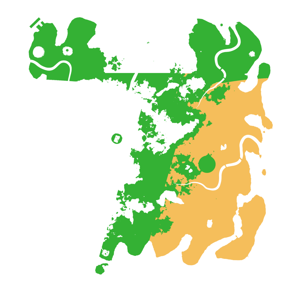 Biome Rust Map: Procedural Map, Size: 4500, Seed: 1342330413
