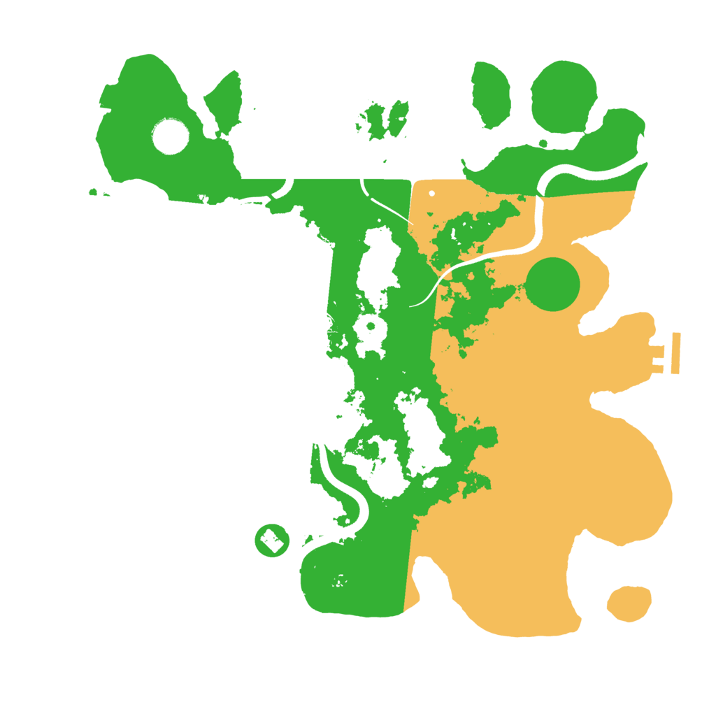 Biome Rust Map: Procedural Map, Size: 3500, Seed: 1863463860