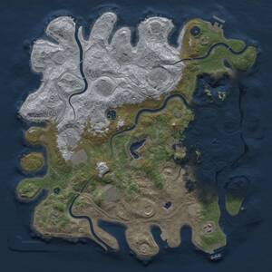 Thumbnail Rust Map: Procedural Map, Size: 4250, Seed: 908621628, 16 Monuments
