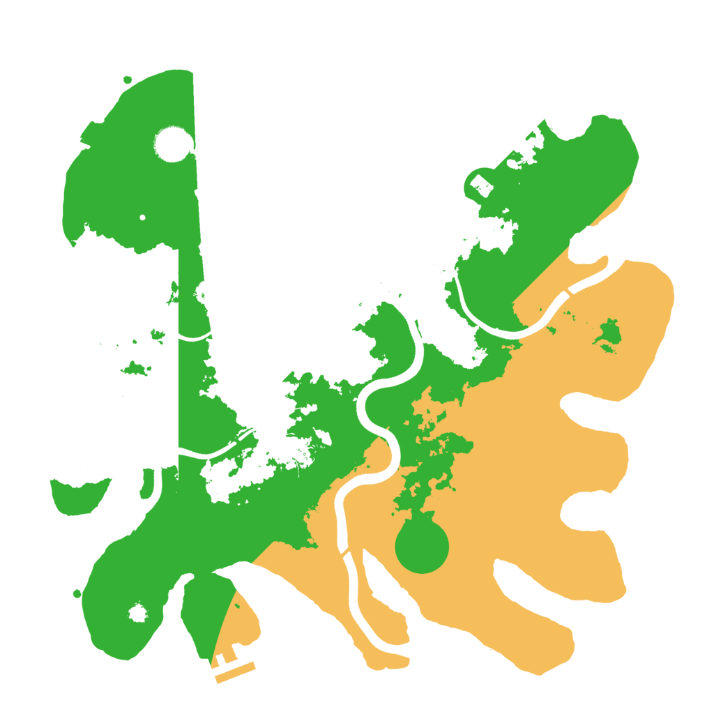 Biome Rust Map: Procedural Map, Size: 3500, Seed: 1275783876