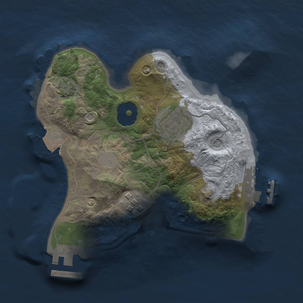 Rust Map: Procedural Map, Size: 2000, Seed: 861113180, 7 Monuments
