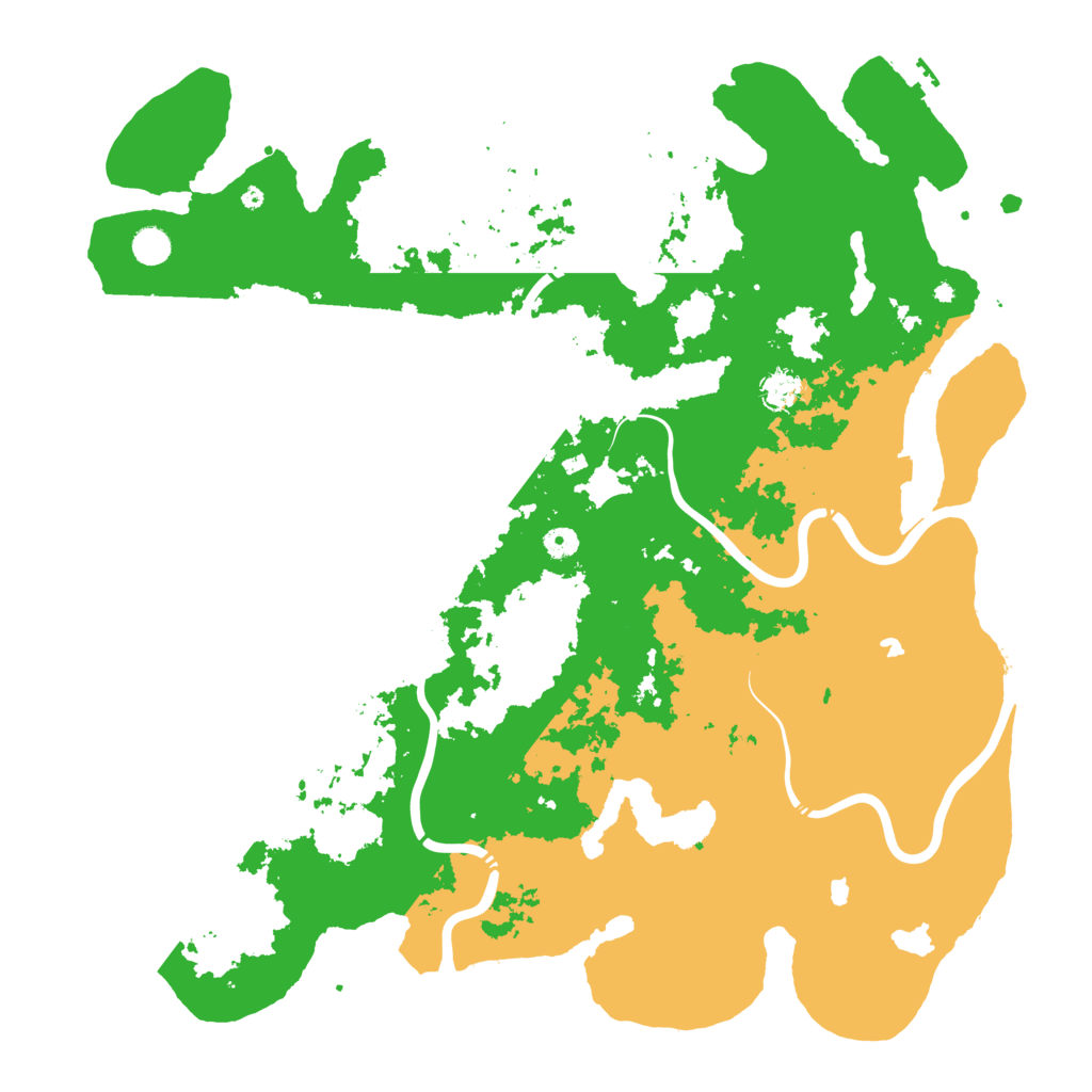 Biome Rust Map: Procedural Map, Size: 5000, Seed: 13246622