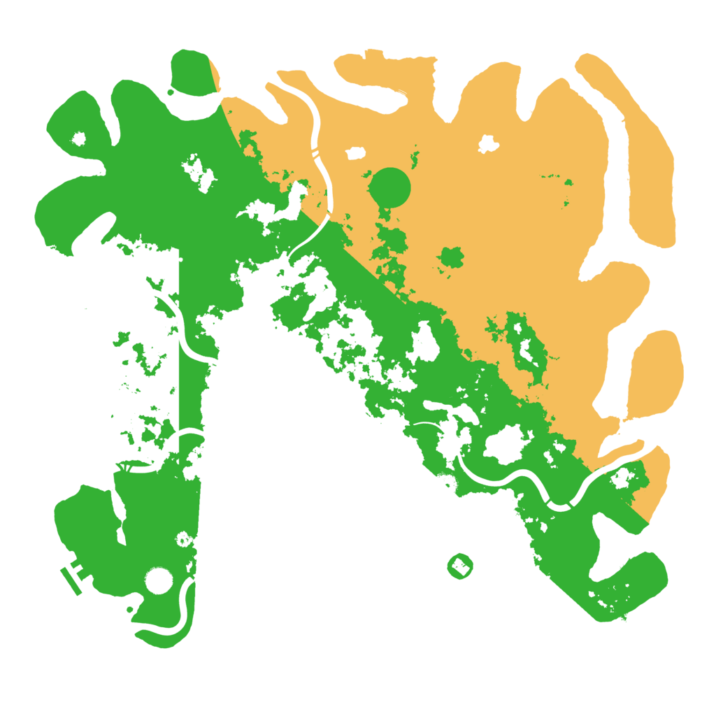 Biome Rust Map: Procedural Map, Size: 4650, Seed: 1977704999