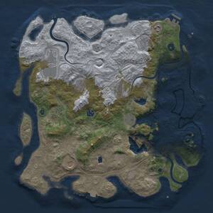 Thumbnail Rust Map: Procedural Map, Size: 4250, Seed: 502102025, 17 Monuments