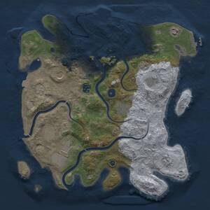 Thumbnail Rust Map: Procedural Map, Size: 3800, Seed: 1623518314, 15 Monuments