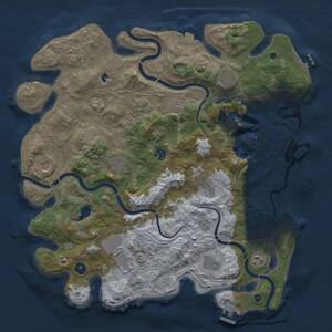Thumbnail Rust Map: Procedural Map, Size: 4250, Seed: 1976967039, 17 Monuments