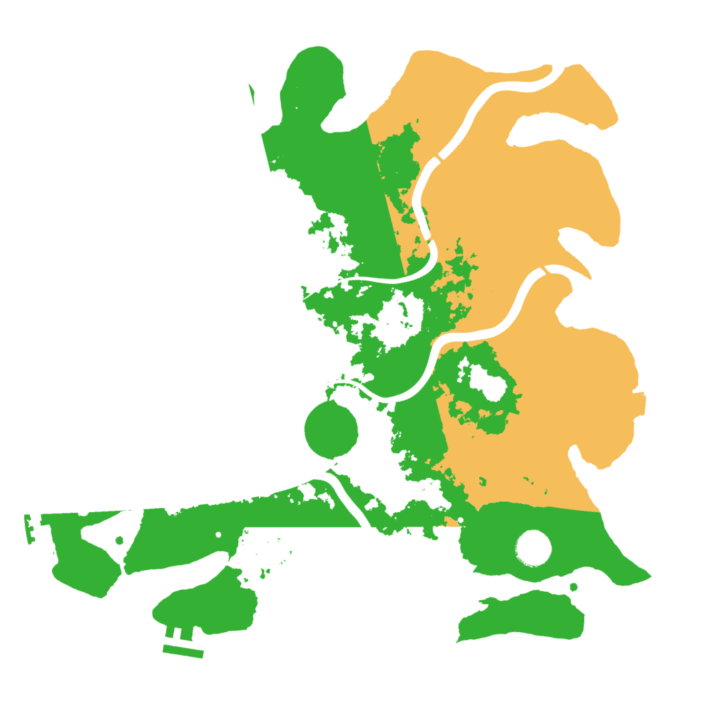 Biome Rust Map: Procedural Map, Size: 3500, Seed: 24294