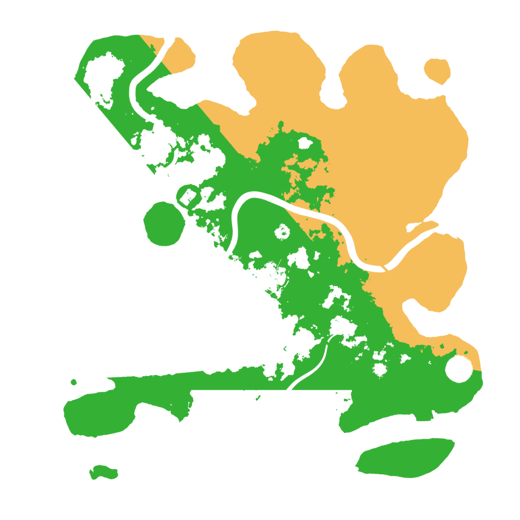 Biome Rust Map: Procedural Map, Size: 3500, Seed: 2030611438