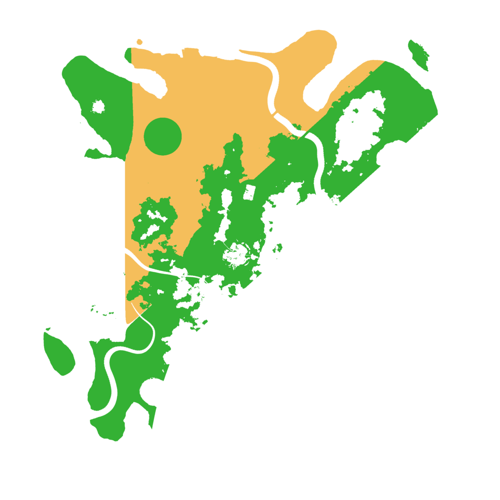 Biome Rust Map: Procedural Map, Size: 3500, Seed: 681796