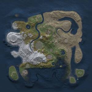 Thumbnail Rust Map: Procedural Map, Size: 3000, Seed: 245515491, 10 Monuments