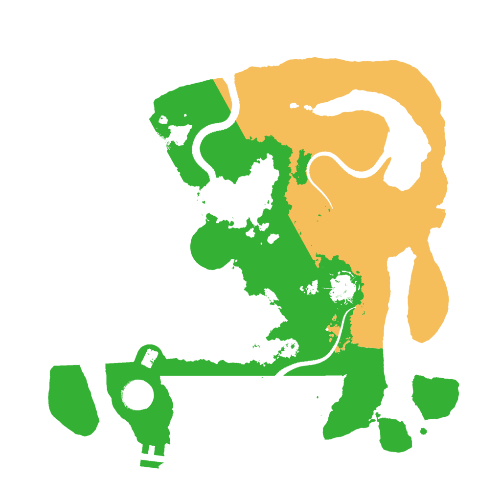 Biome Rust Map: Procedural Map, Size: 3000, Seed: 245515491