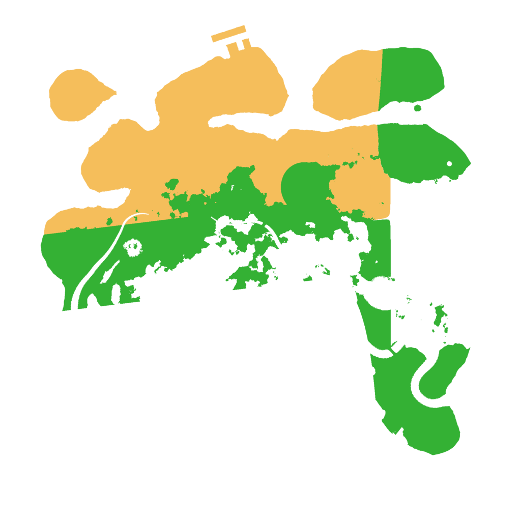 Biome Rust Map: Procedural Map, Size: 3000, Seed: 2025103015