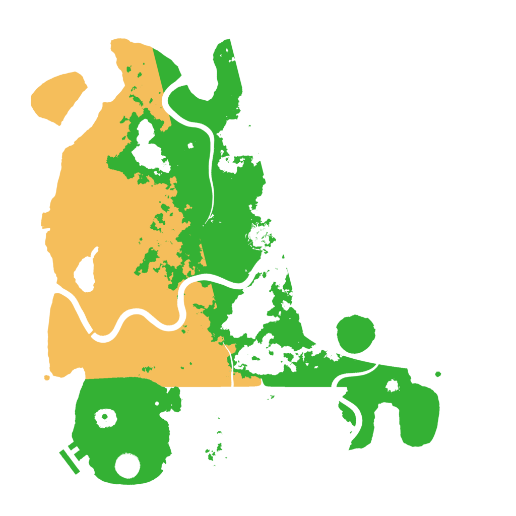Biome Rust Map: Procedural Map, Size: 3750, Seed: 2041472045