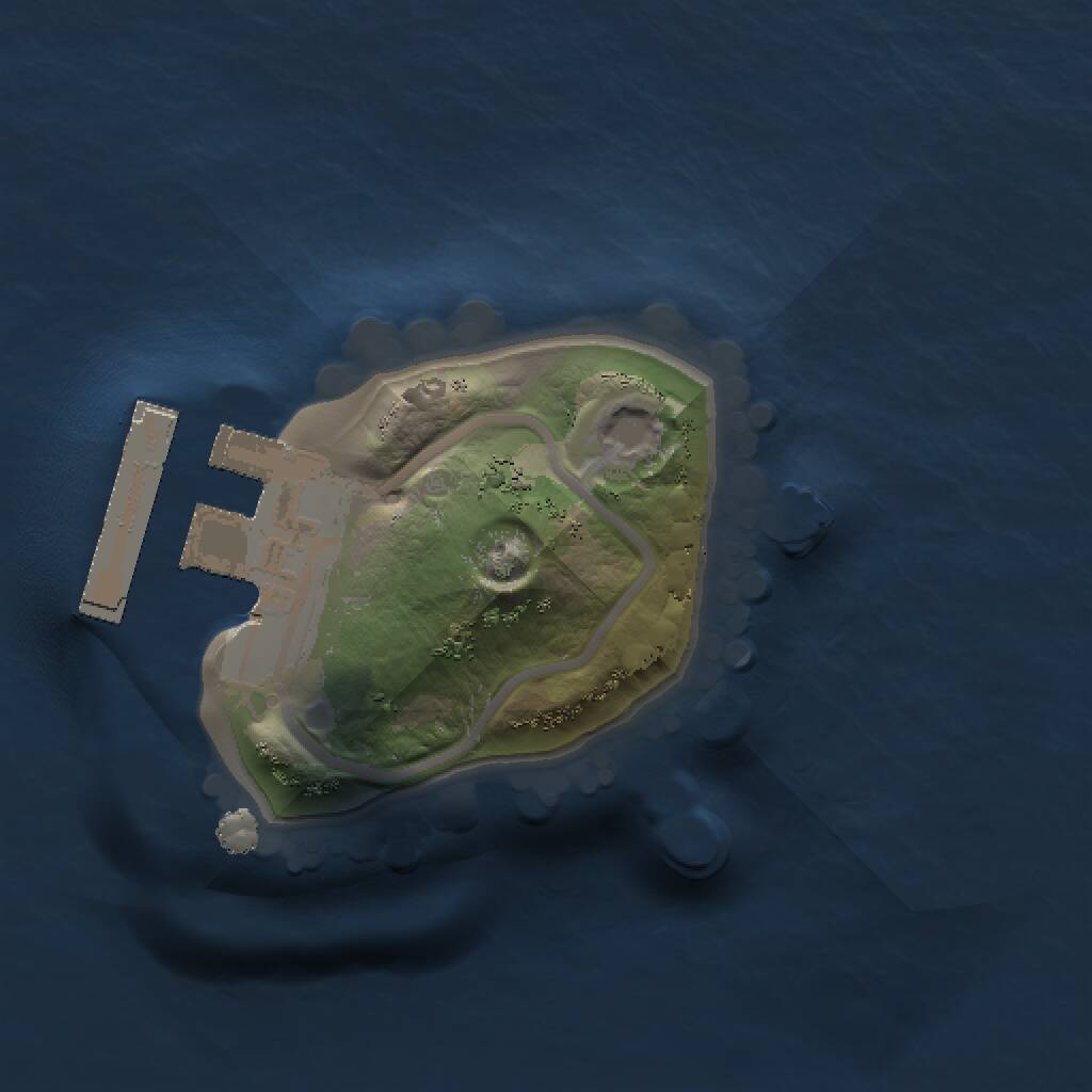 Rust Map: Procedural Map, Size: 1000, Seed: 96047406, 2 Monuments