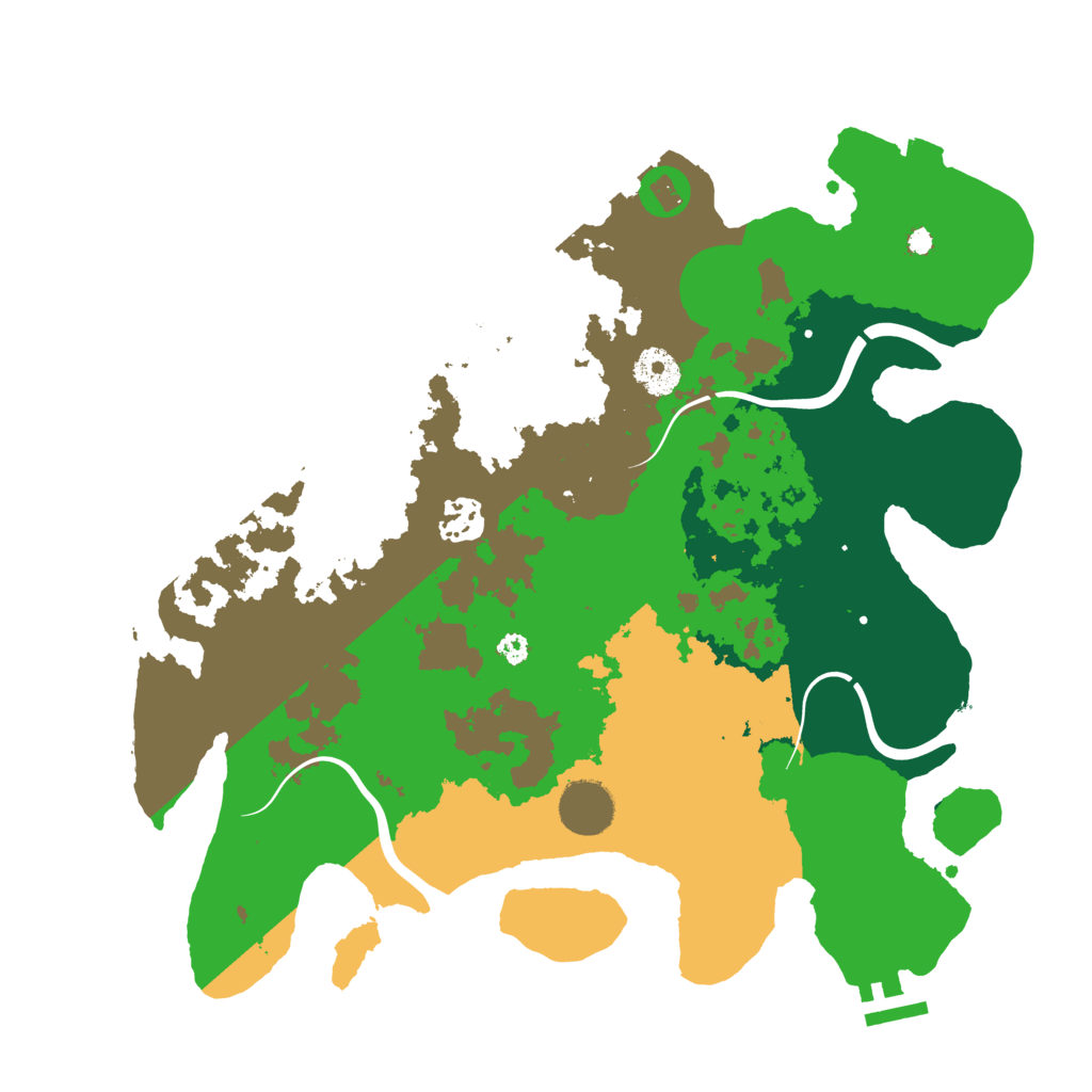 Biome Rust Map: Procedural Map, Size: 3500, Seed: 823321248