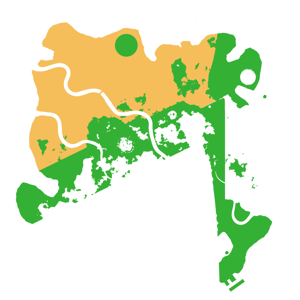 Biome Rust Map: Procedural Map, Size: 3500, Seed: 2123122000