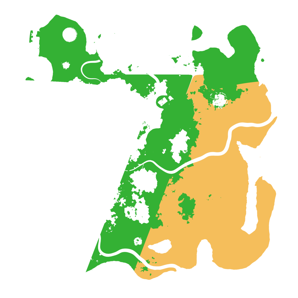 Biome Rust Map: Procedural Map, Size: 3700, Seed: 880938895