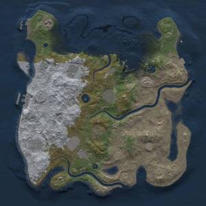 Thumbnail Rust Map: Procedural Map, Size: 3700, Seed: 880938895, 16 Monuments