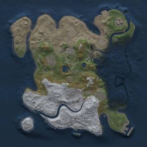 Thumbnail Rust Map: Procedural Map, Size: 3111, Seed: 6738, 13 Monuments