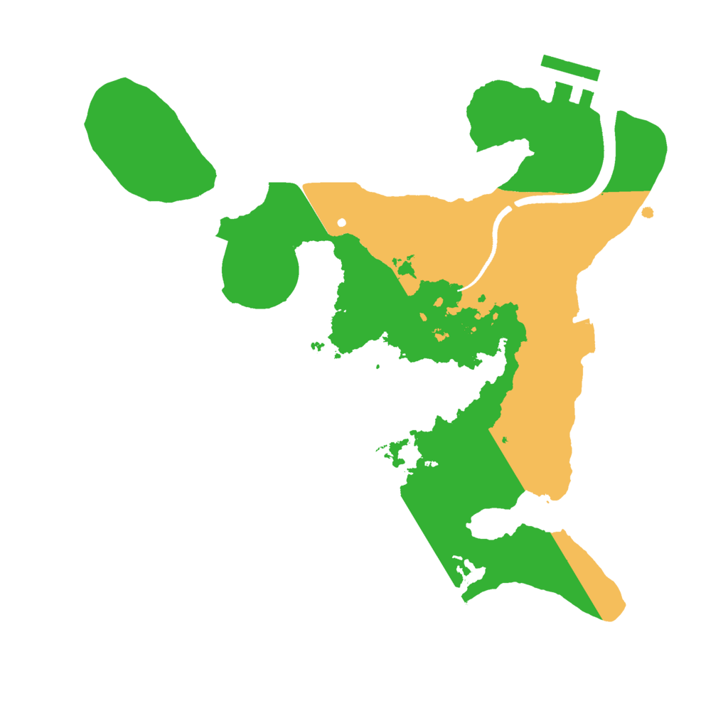 Biome Rust Map: Procedural Map, Size: 2500, Seed: 875512099